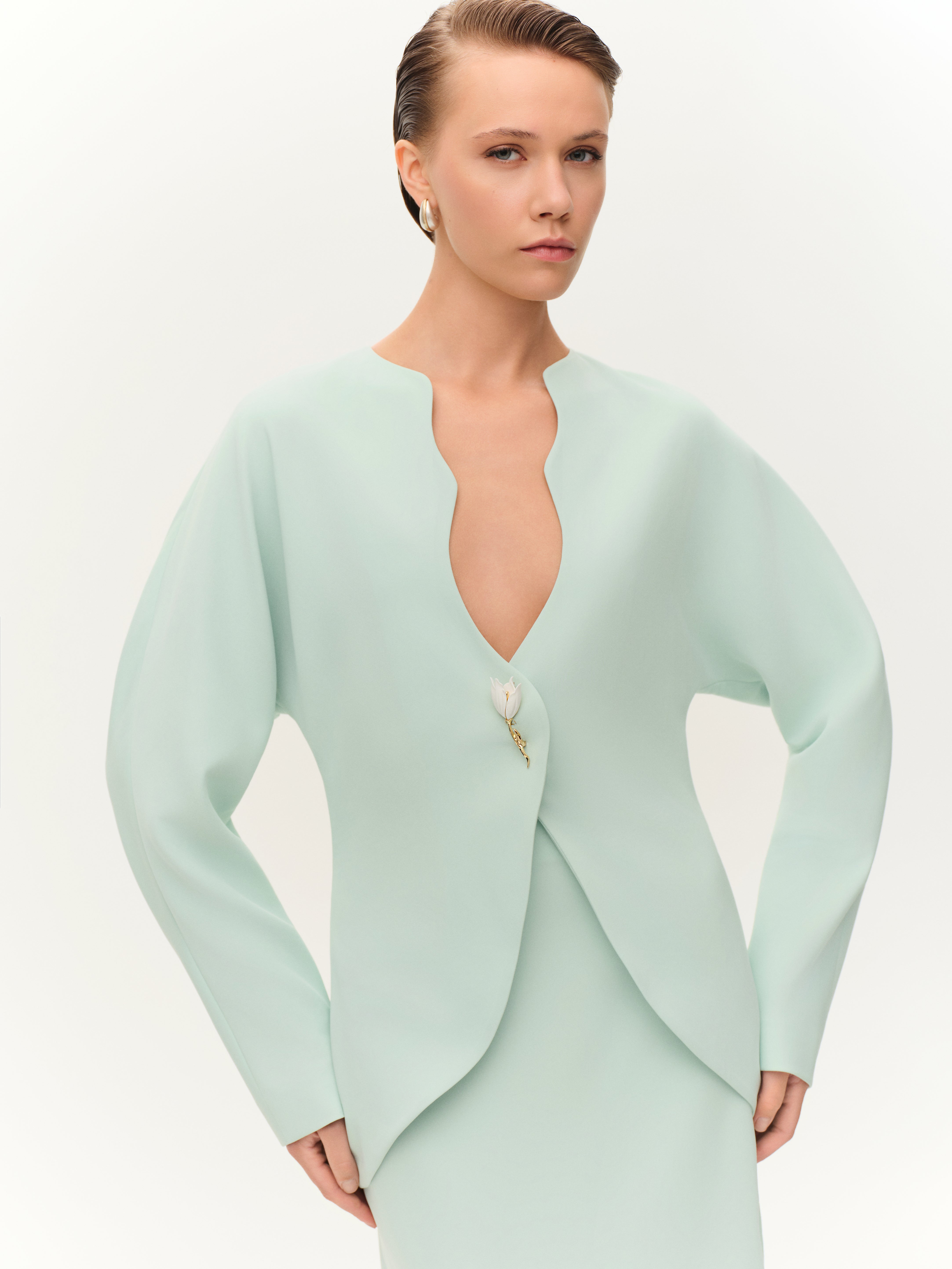 Mint Yeşili Ceket - Fe Silhouette
