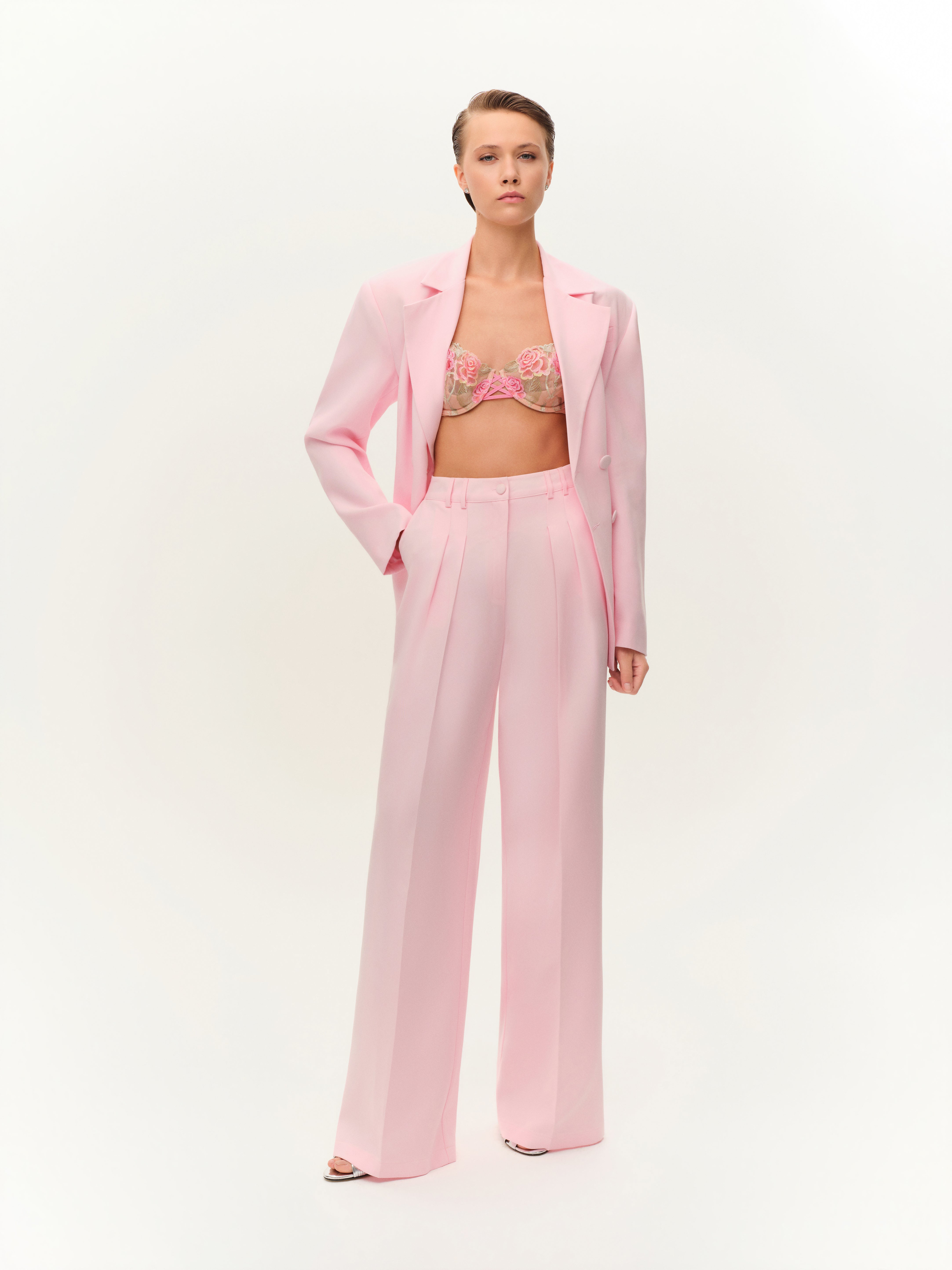 Pembe Palazzo Pantolon - Fe Silhouette